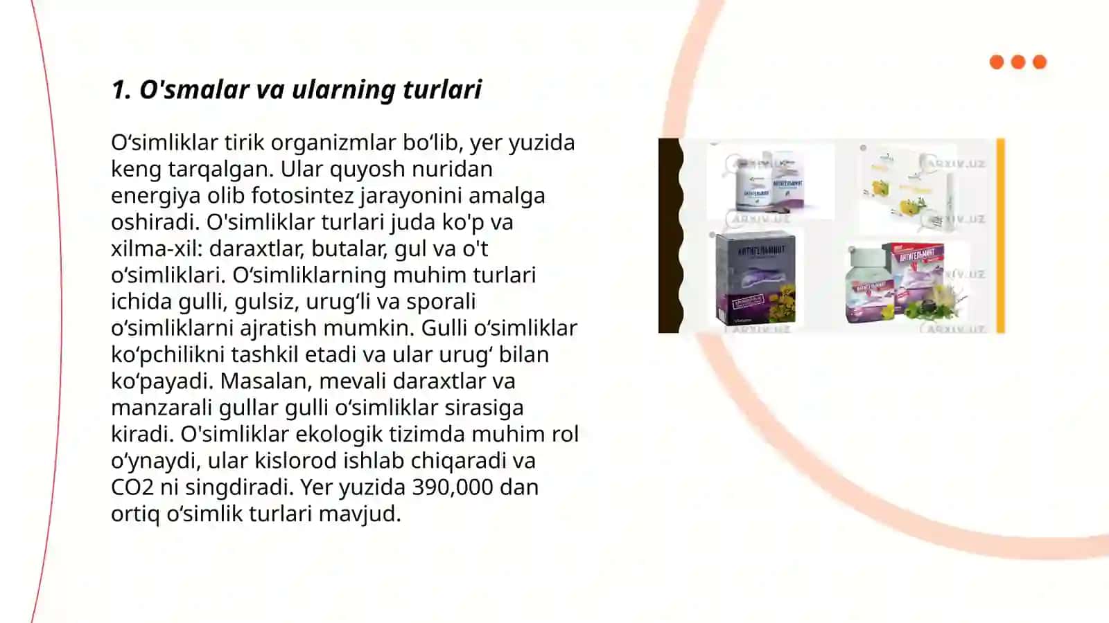 O'smalarni dori darmon bilan davolash 3