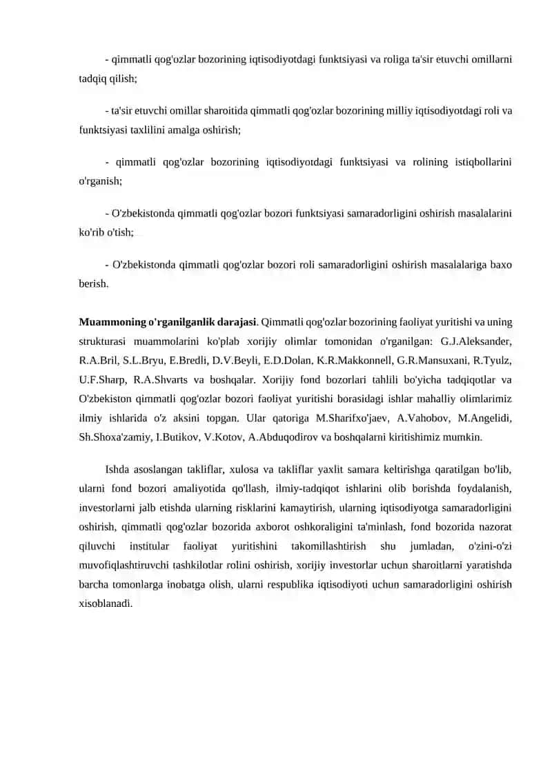 Korporativ qimmatli qog'ozlar bozorini rivojlantirish 3