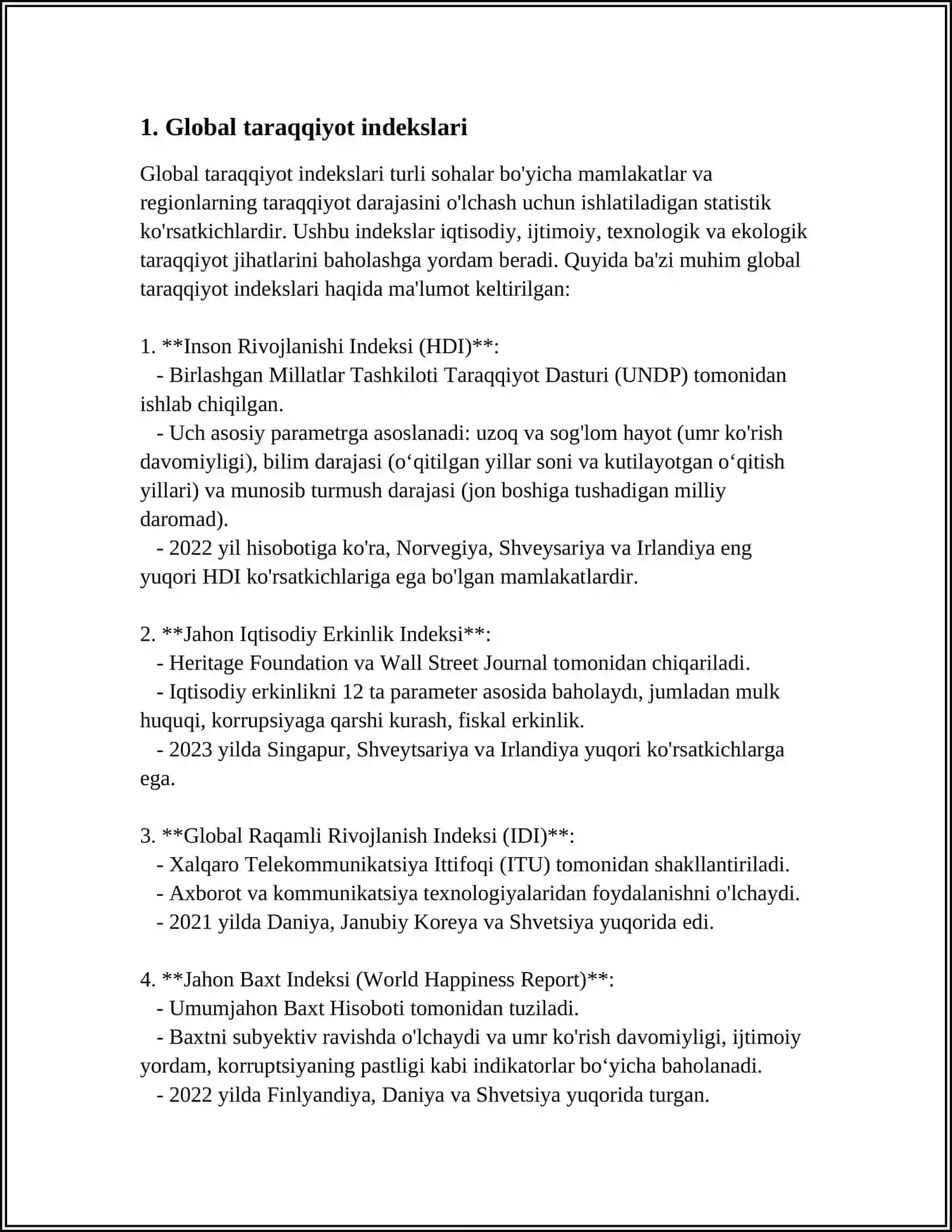 ONG TARAQQIYOTI VA ONGSIZLIK 3