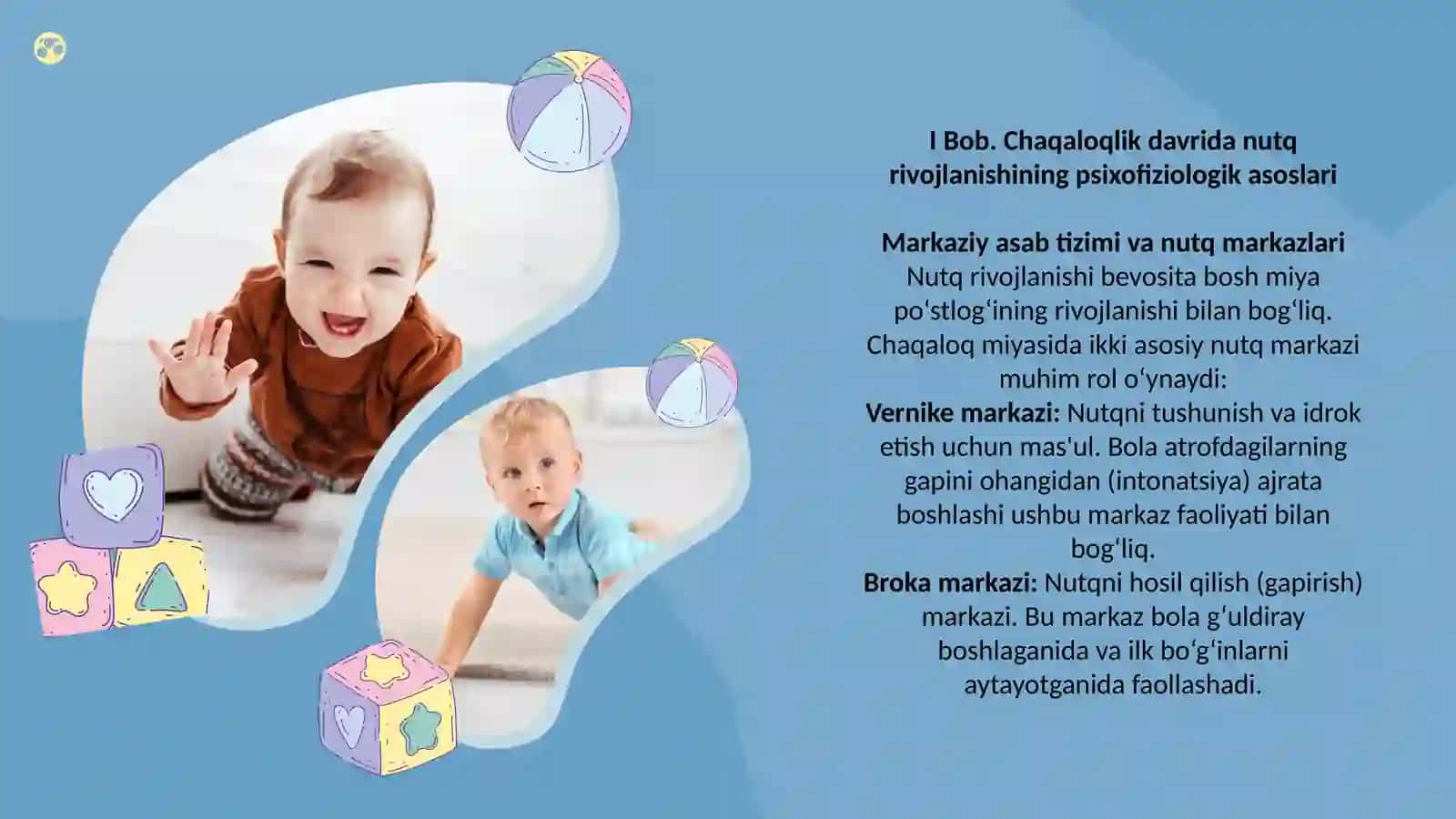 Chaqaloqlik davri dabolararni nutqini o`stirish 3