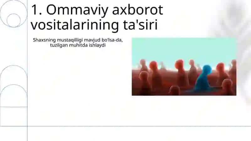Shaxs ijtimoiy tasirlar mahsuli sifatida 3