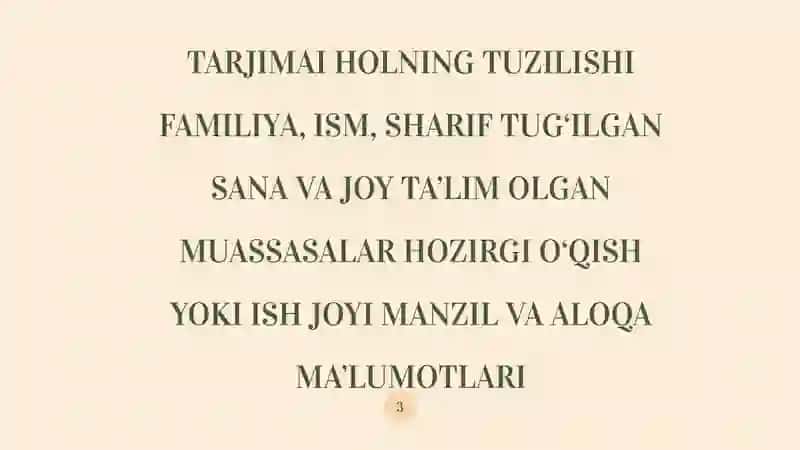 TARJIMAI HOL TUSHUNCHASI 3