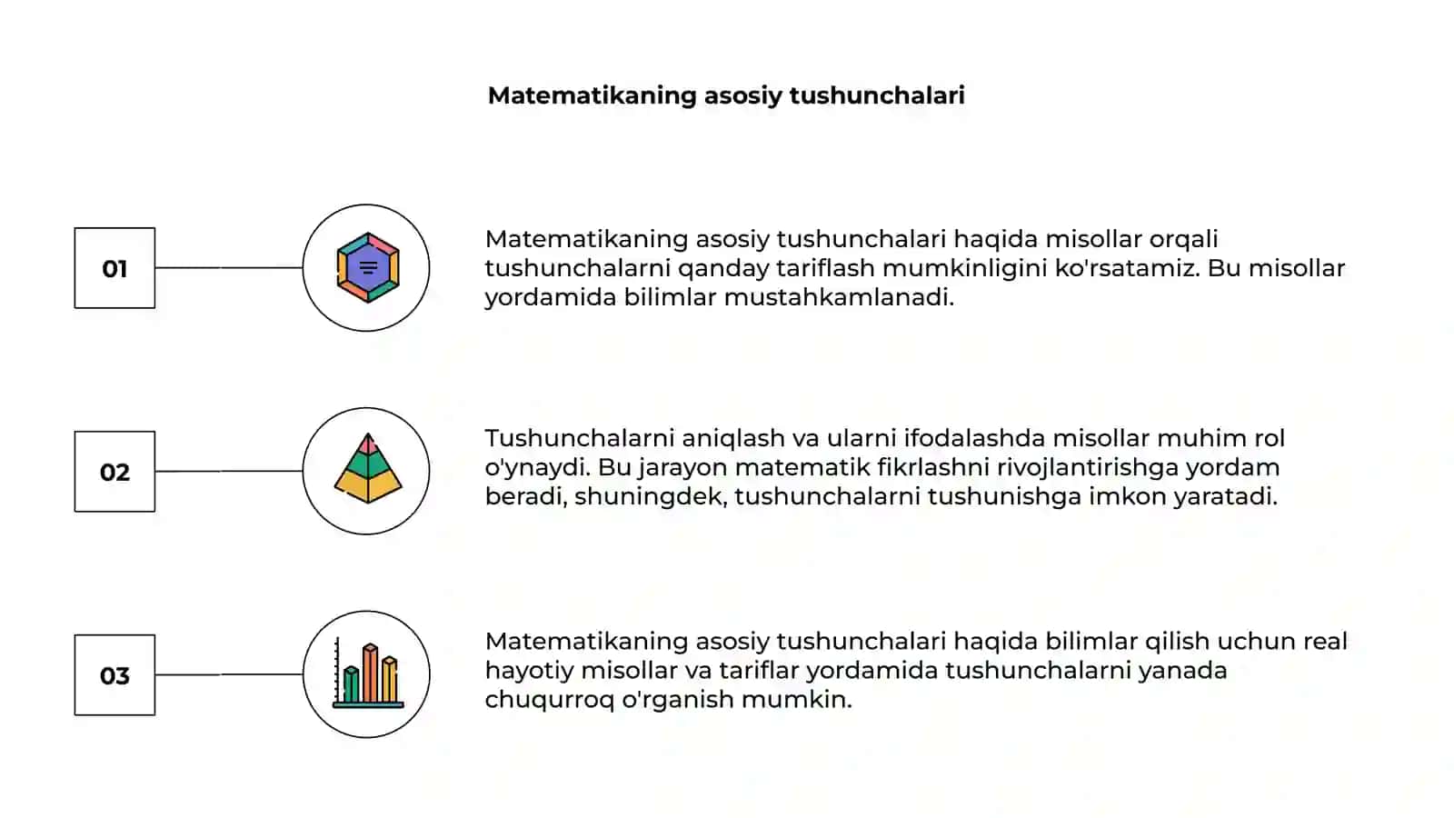Matematikaga tushunchalarni tariflashga oid misollar 3