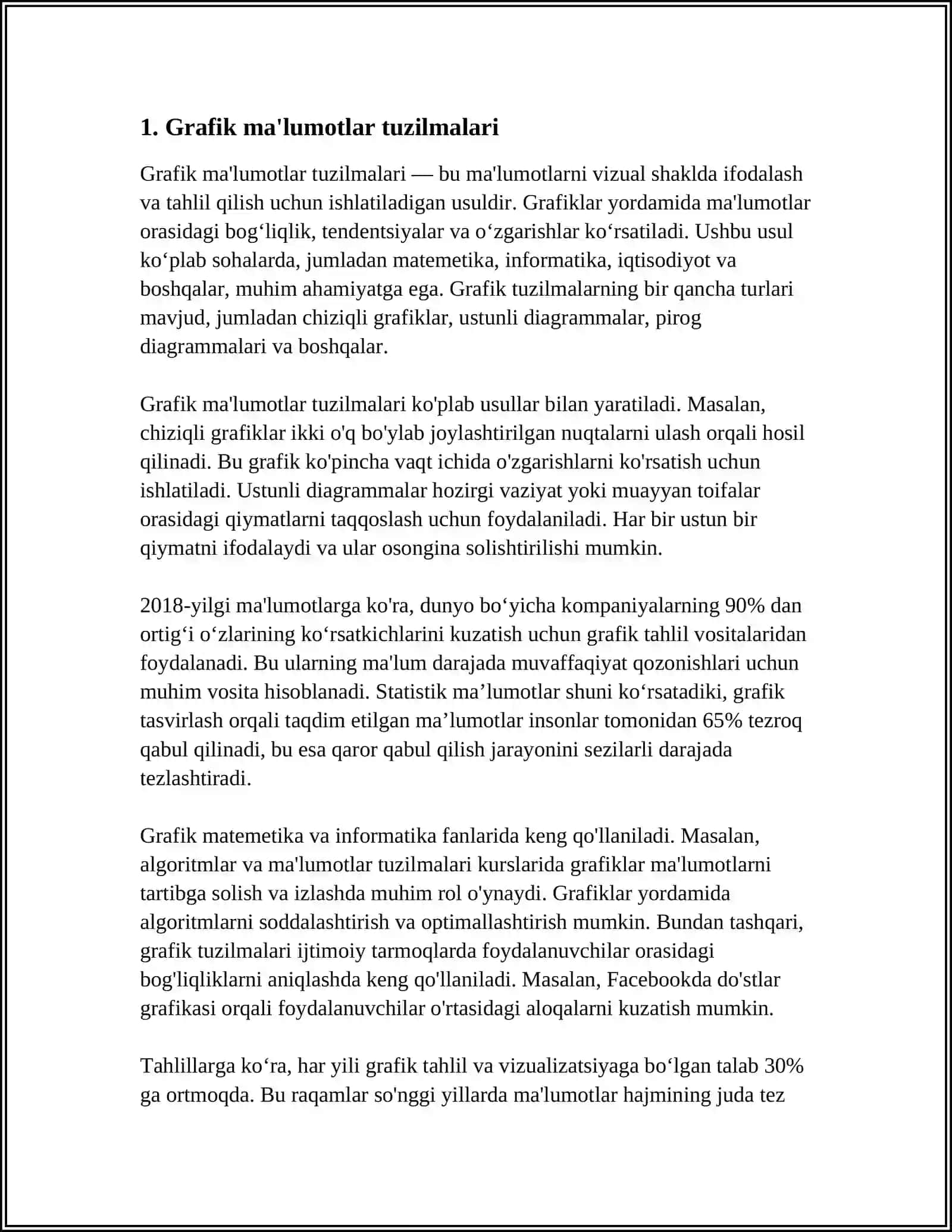 GRAFIKLAR VA REKURSIV ALGORITMLAR 3