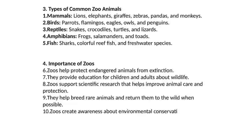 Introduction to Zoo Animals 3