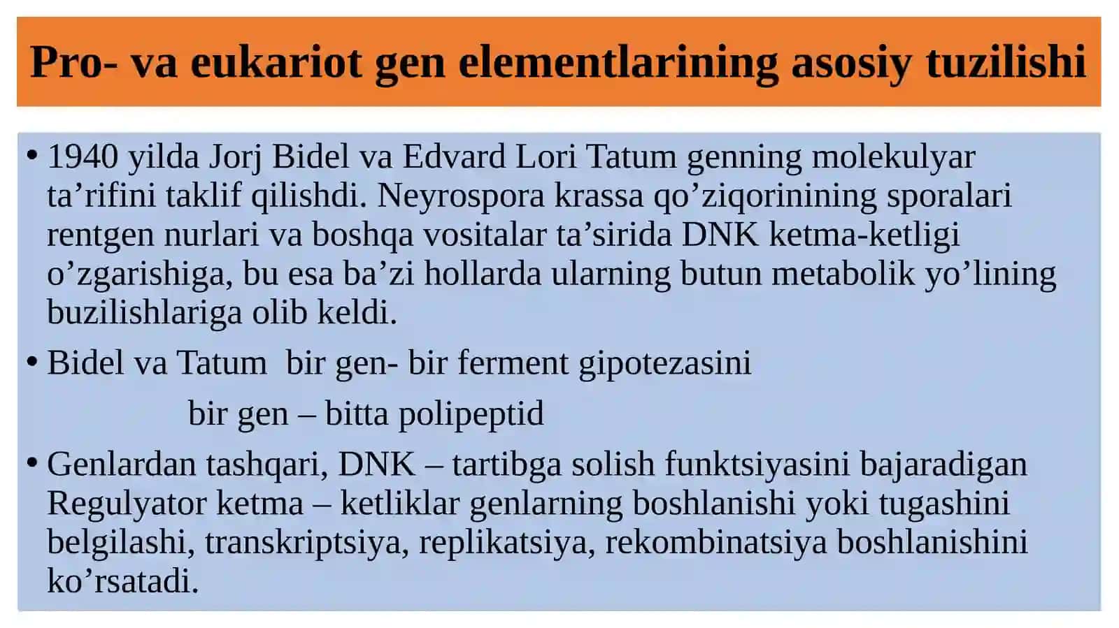 GENETIKA VA GENOMIKA ASOSLARI MAVZU: GENOMLAR XILMA-XILLIGI VA ULARNING STRUKTURASI 3