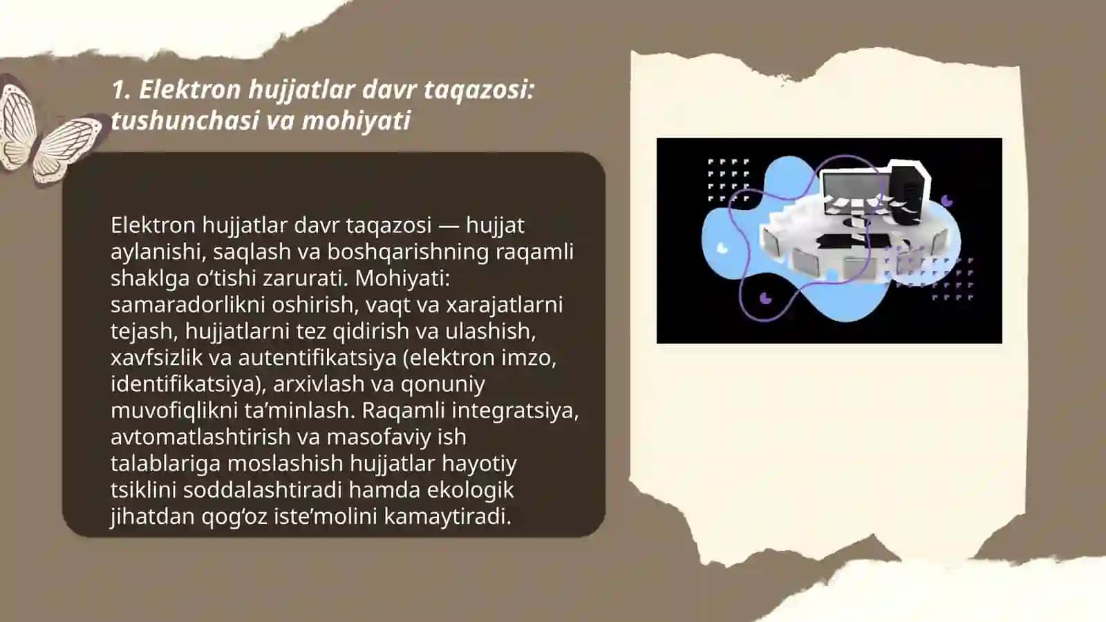Elektron hujjatlar davr taqazosi 3