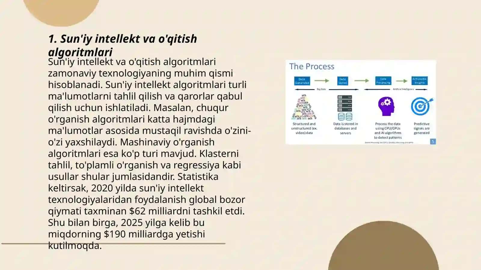 Sun'iy intellekt va o'qitish algoritmlari 3