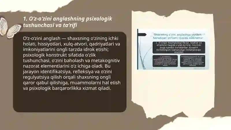Shaxsda o'z-o'zini anglash psixologik muammo sifatida 3