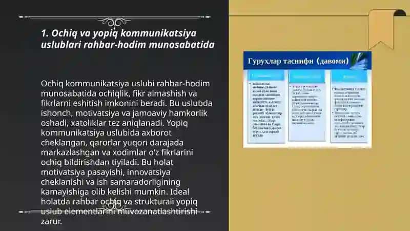 Rahbar va Hodim ortasidagi kommunikatsiya psixologiyasi 3
