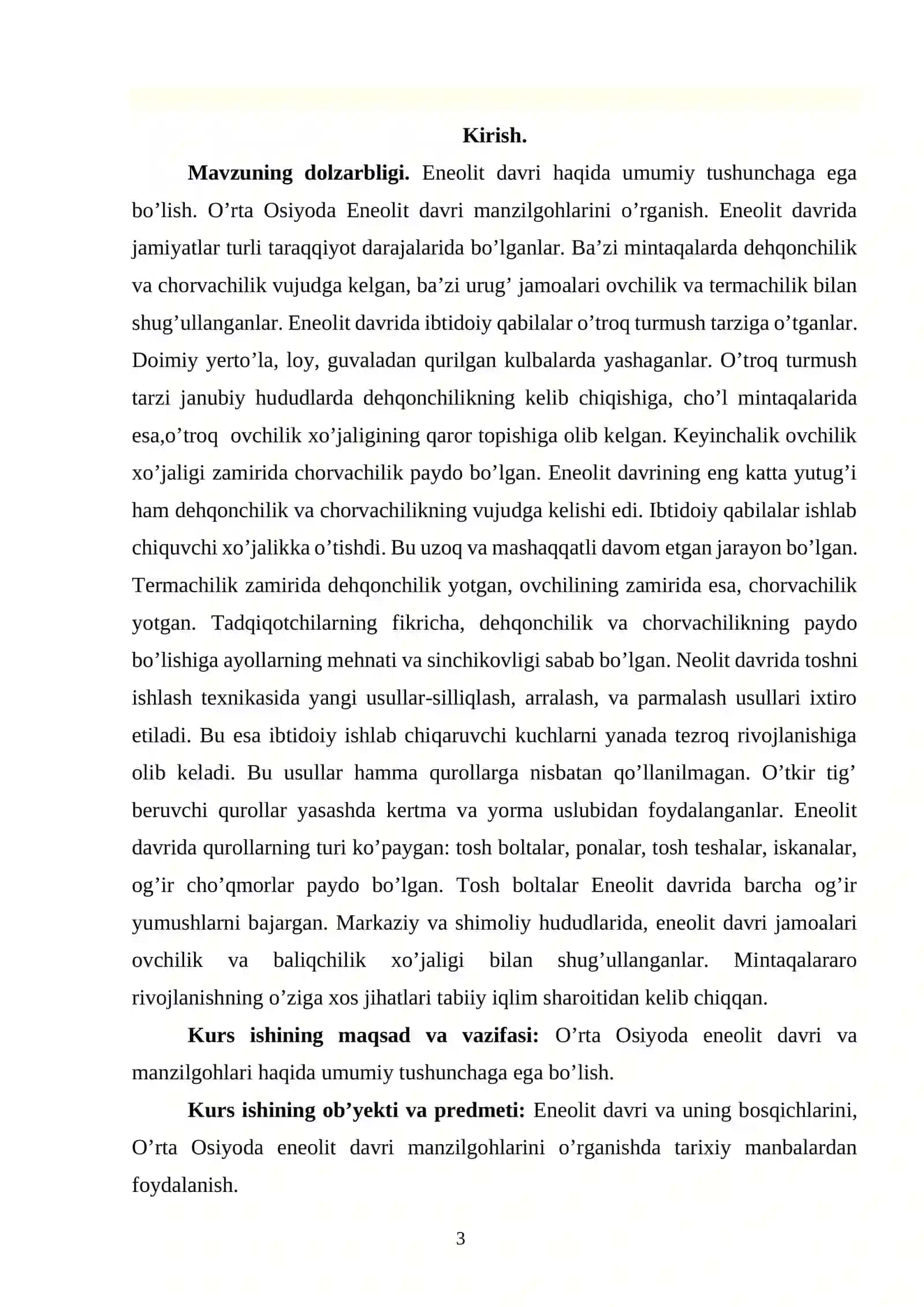 O’rta Osiyoda Eneolit davri yodgorliklari 3