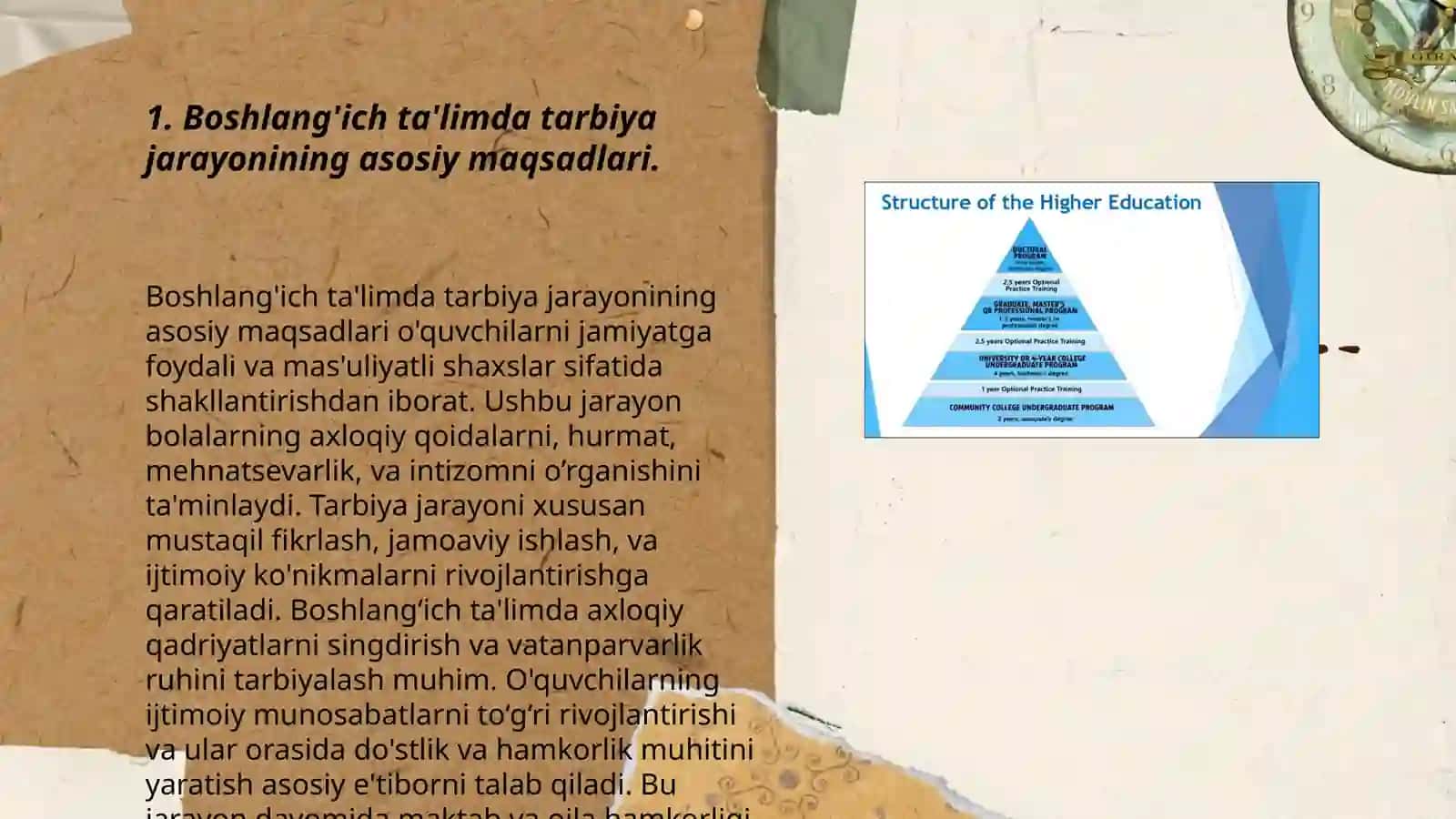 Boshlanĝich ta'limda tarbiya jarayonining mazmuni va mohiyati 3