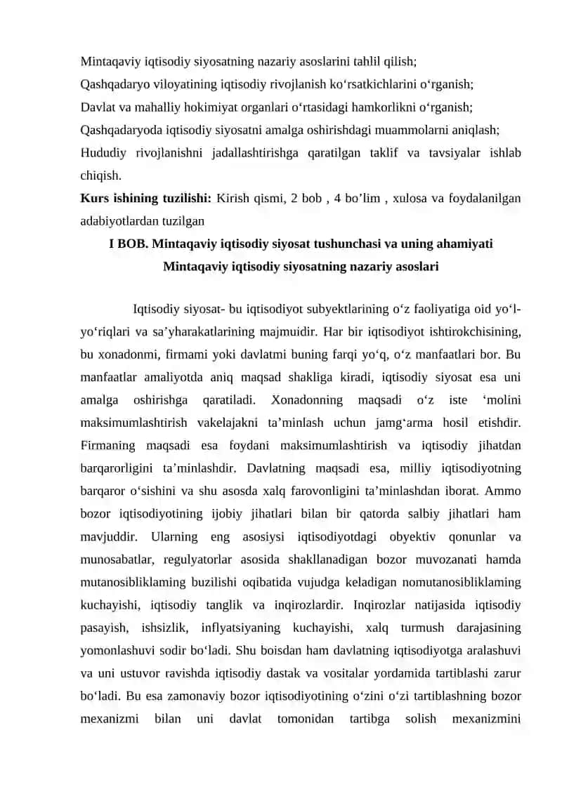 Davlatning mintaqaviy iqtisodiy siyosati va hududiy rivojlantirish 3