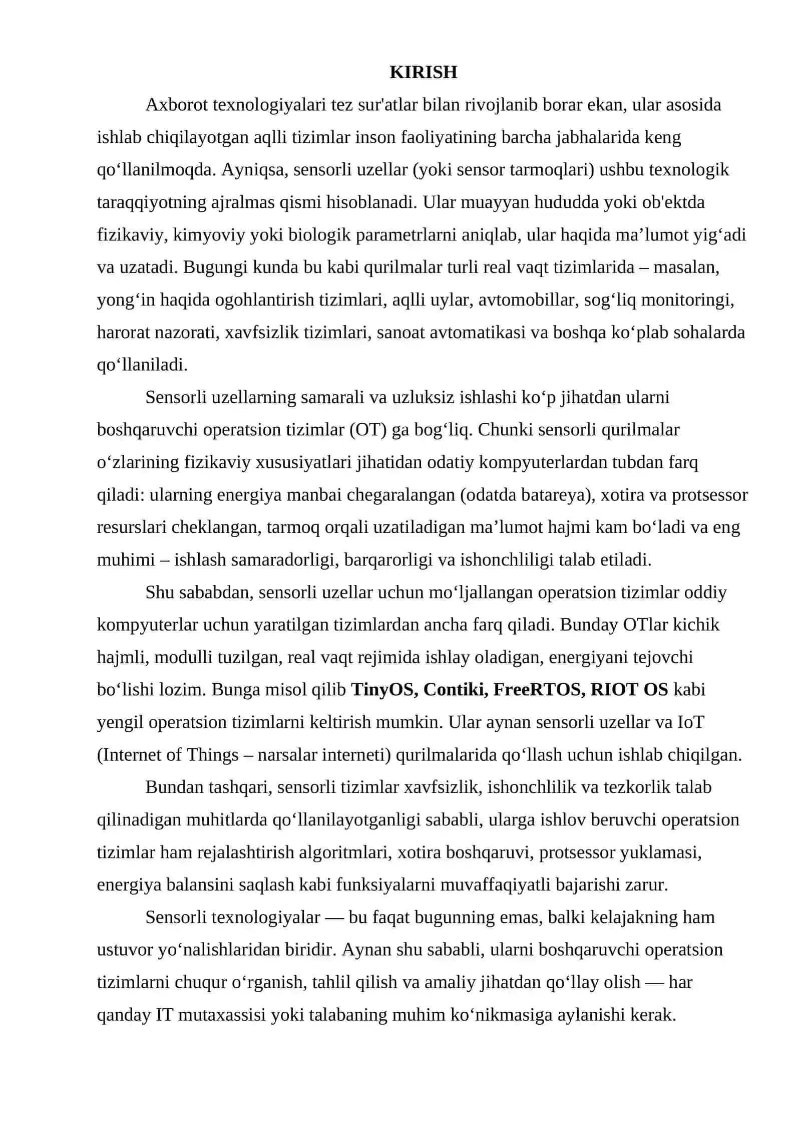 Sensorli uzellar uchun operatsion tizimlar 3