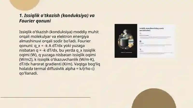 Issiqlik almashinish nazariyasi 3