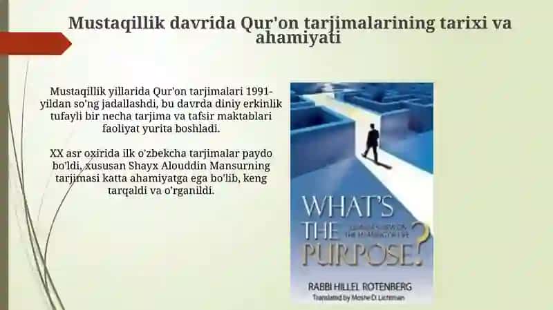 Mustaqillik yillarida Qur'onning o'zbek tiliga tarjima qilinishi va tafsirlari 3