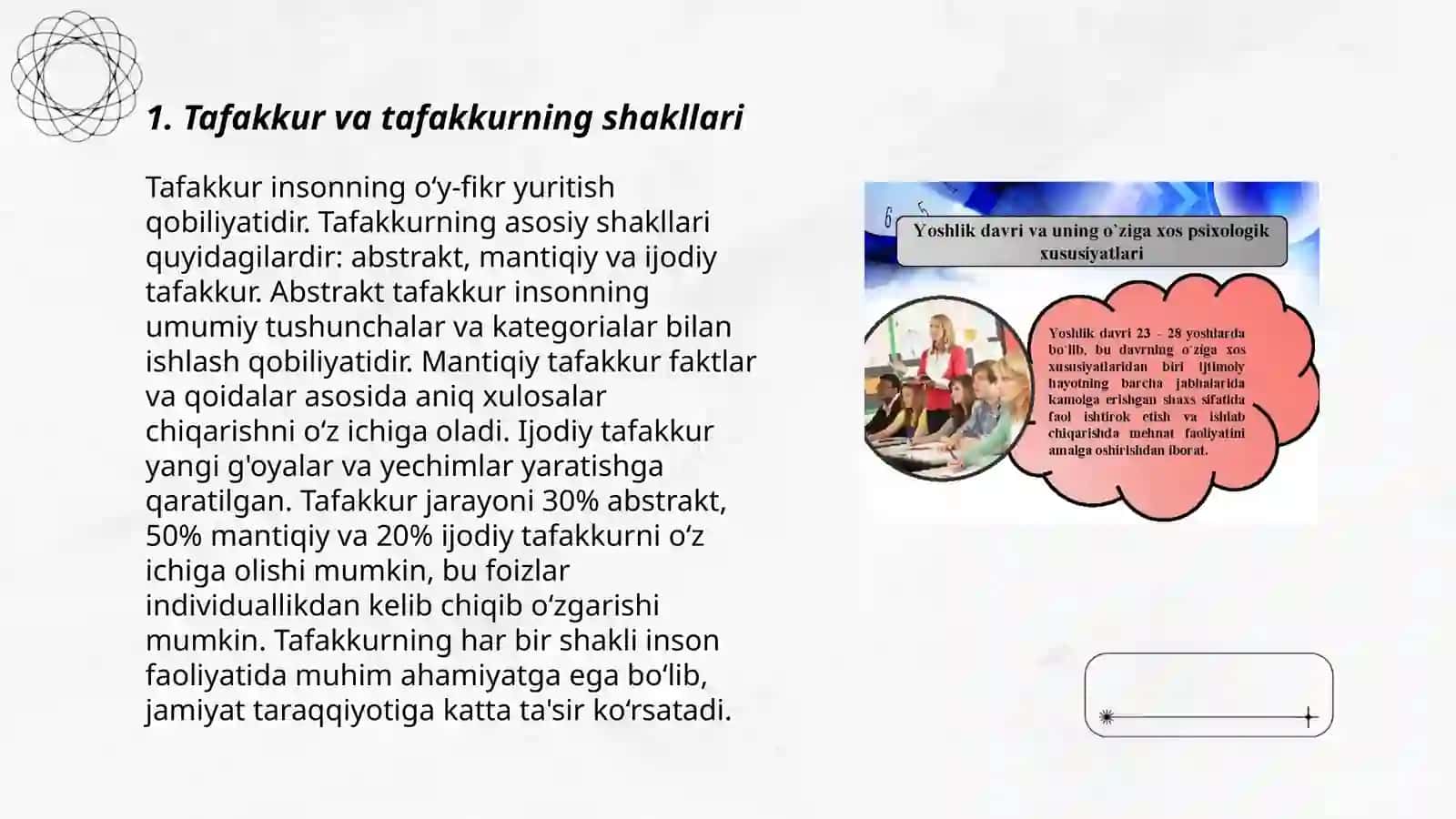 Taffakur borasidagi psixologik nazaryalar 3