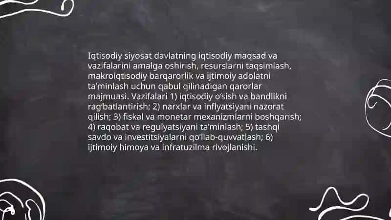 Iqtisodiy siyosatning nazariy asoslari 3