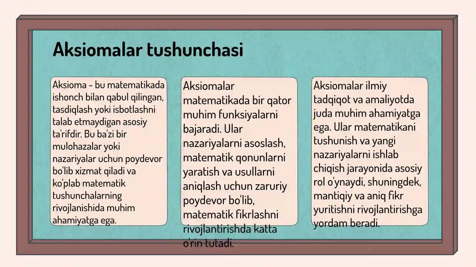 Nomanfiy butun sonlar toplamini aksiomatik asosda qurish 3