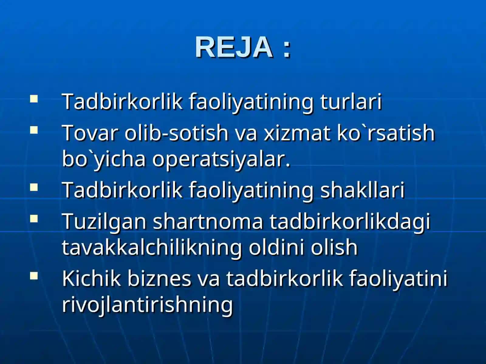 Kichik biznes va xususiy tadbirkorlik 3