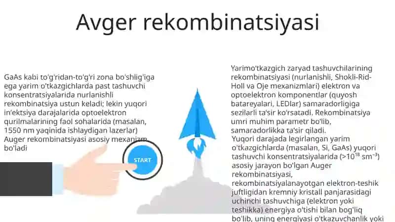Yarim oʻtkazgichlar zaryad tashuvchilarining rekombinatsiyasi 3
