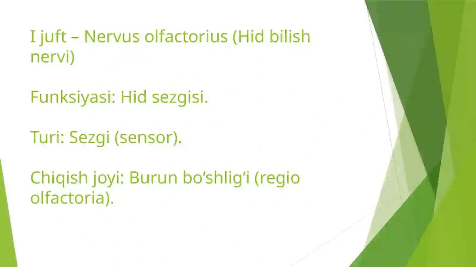 Boshmiyajuftnervlarining funksional anatomiyasi I- XII 3