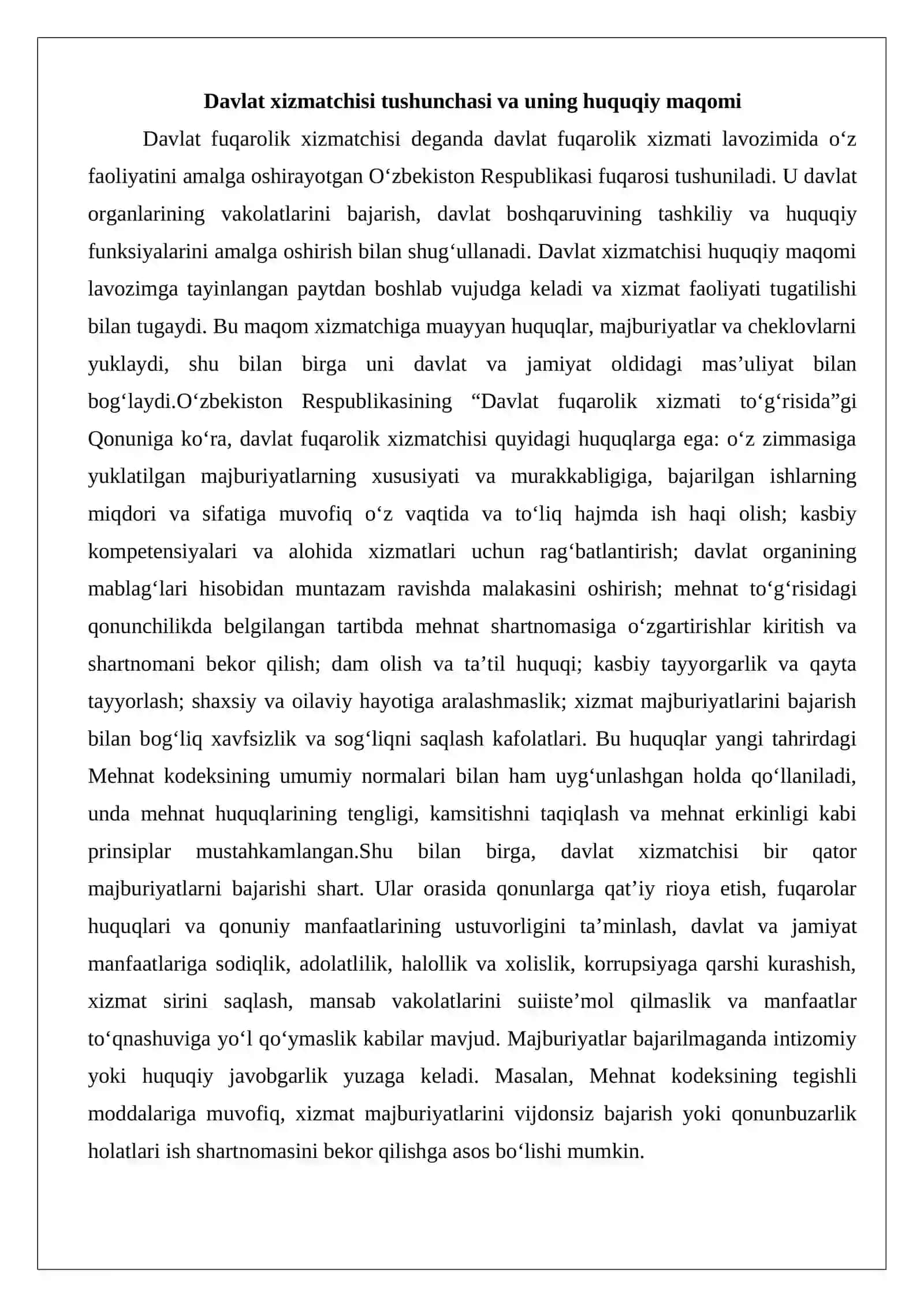 Professional va yuksak ma’naviyatli davlat xizmatchisi samaradorlik garovi sifatida nazariy va huquqiy yondashuv 3