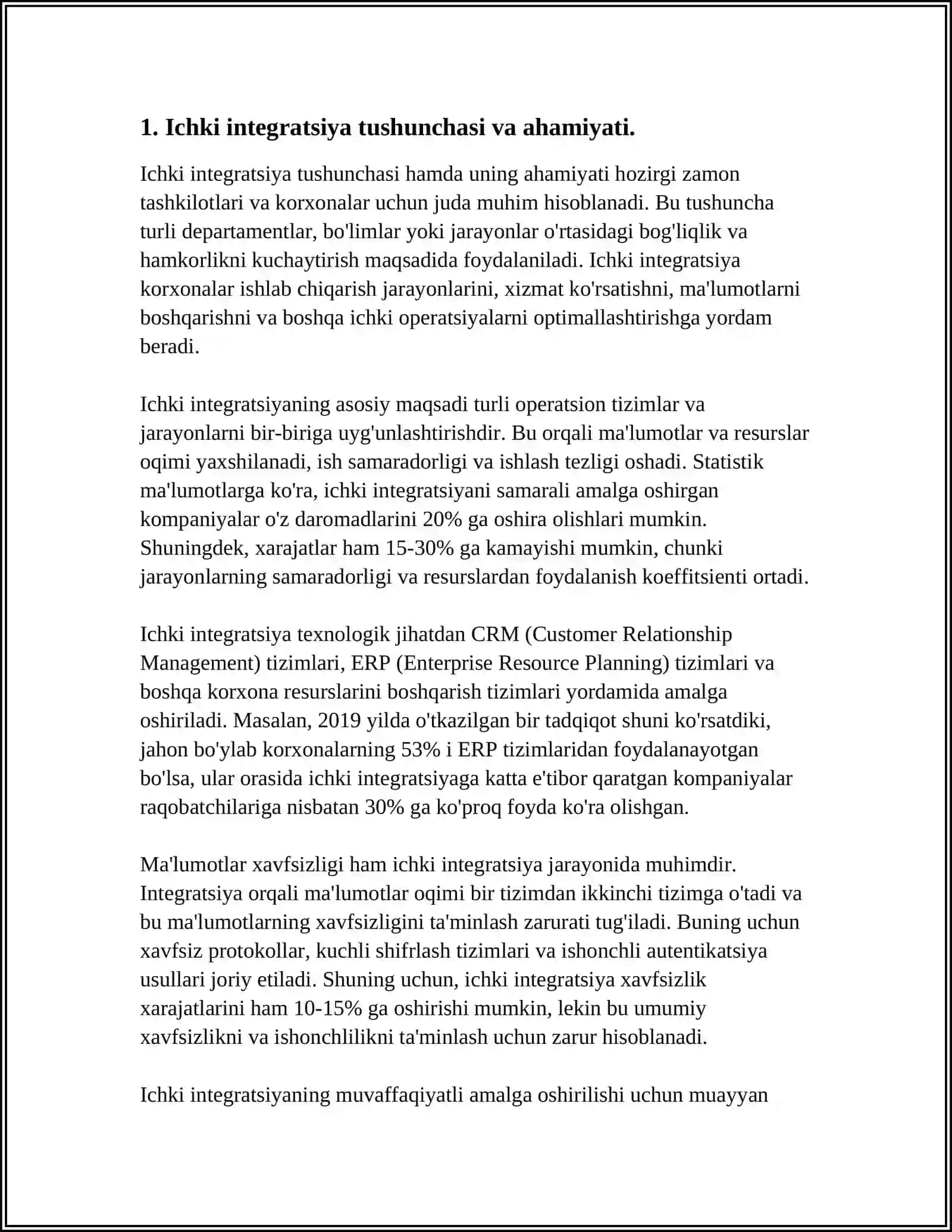 TILSHUNOSLIK MASALALARINI ÒRGANISHDA ICHKI INTEGRATSIYA MAVZUSIDA MUSTAQIL ISHI 3