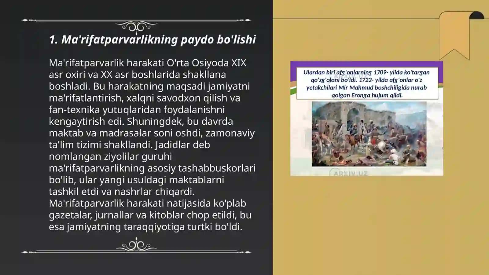 XVI-XVII asrlar o'zbek adabiyotida ma'rifatchilik 3