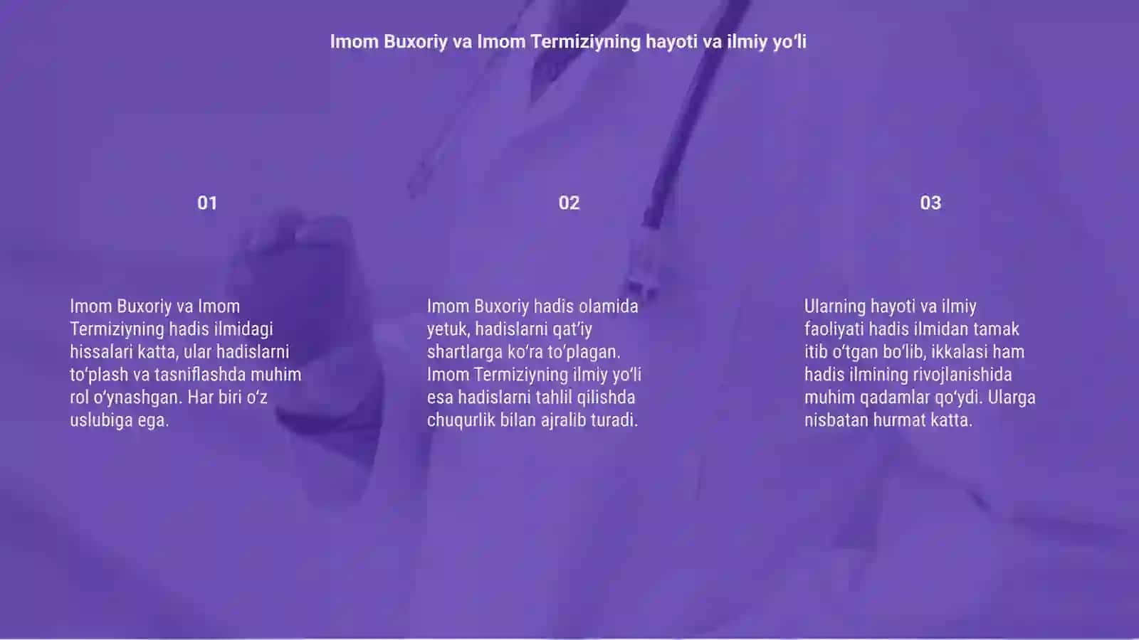 Imom Buxoriy va Imom Termiziyning hadis ilmiga qoʻshgan hissalarini qiyosiy tahlili 3