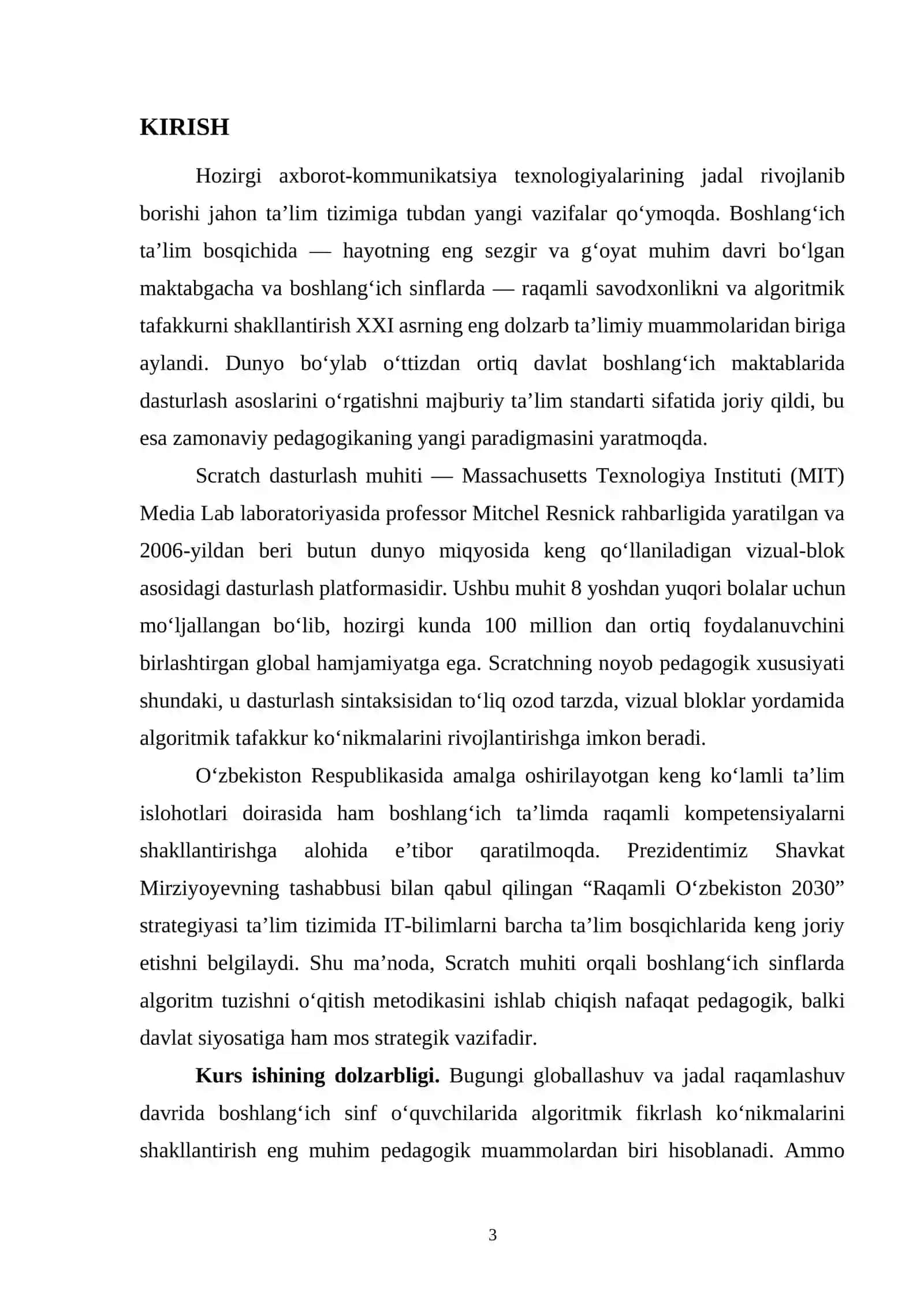 Scratch muhiti orqali boshlang‘ich sinflarda algoritm tuzish metodikasi 3