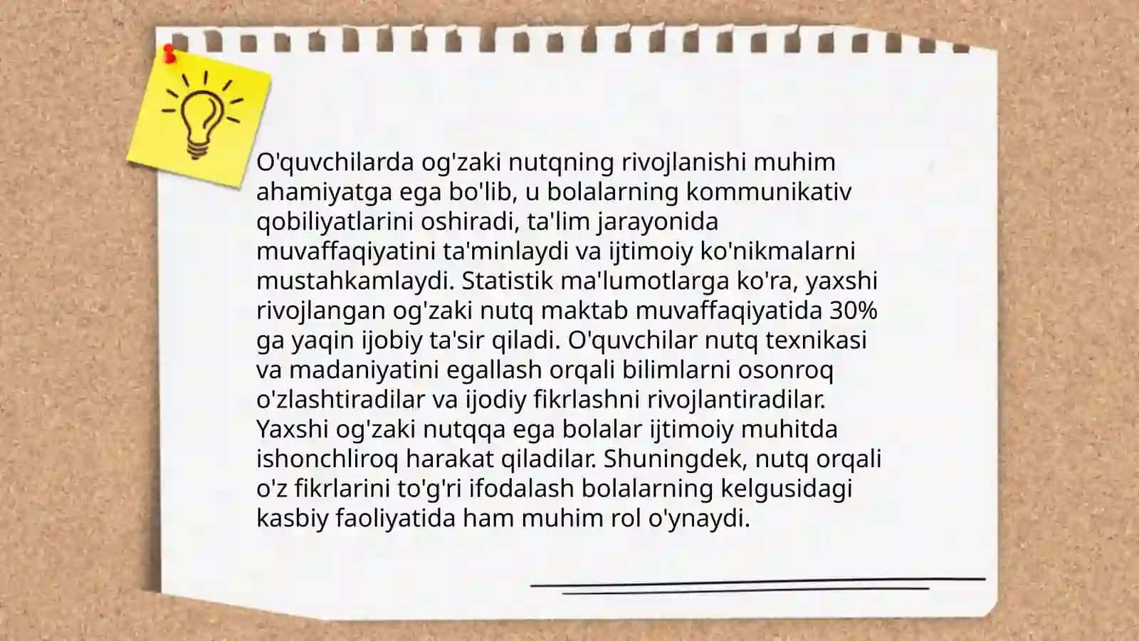O'quvchilarda og'zaki nutq ko'nikmasini shakllantirish 3
