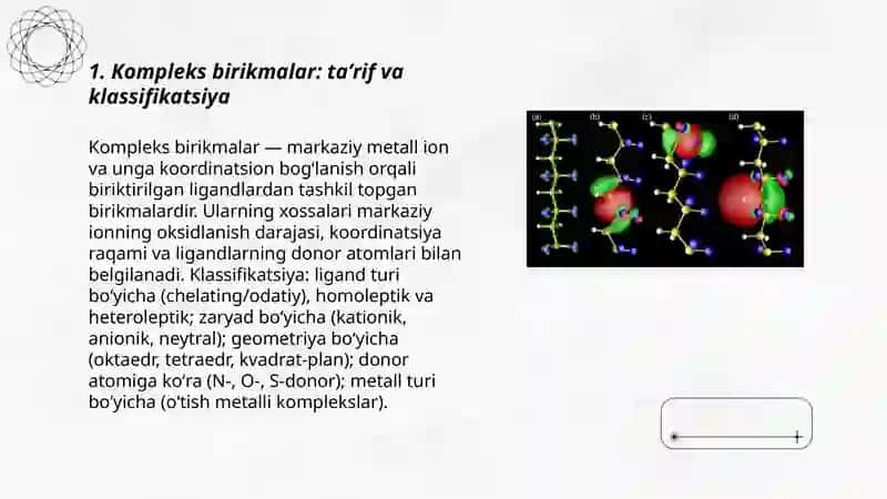 Kompleks birikmalar-biologik faol birikmalar 3