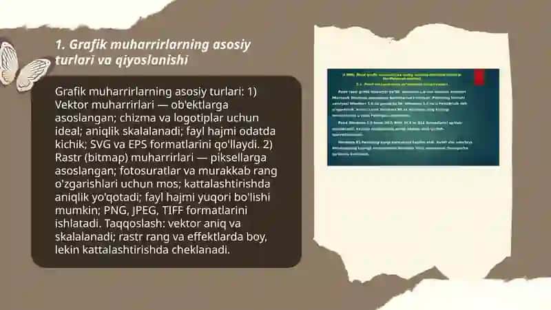 Grafik muharrirlar va ularning imkoniyatlari 3