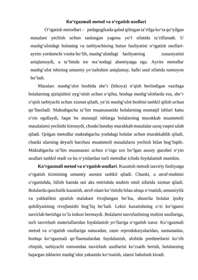 Tasviriy faoliyat turlari 3