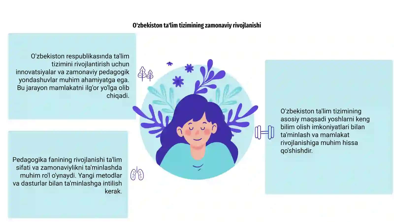 O'zbekiston respublikasida taʼlim tizimini rivojlantirishning konsuptual asoslari. Pedagogika fani 3