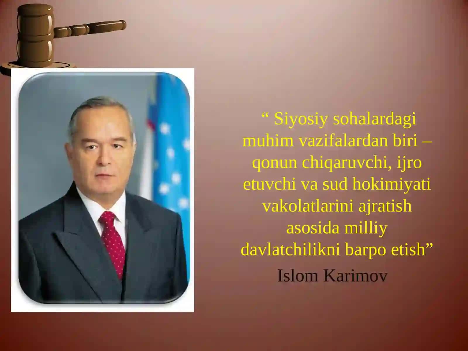 O’zbekiston Respublikasida davlat hokimiyati: Oliy Majlis, Vazirlar Mahkamasi va Sud hokimiyatining faoliyati 3