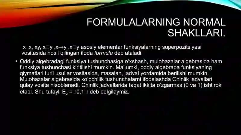 To`liq va to`g`ri formulalar shunchasi 3