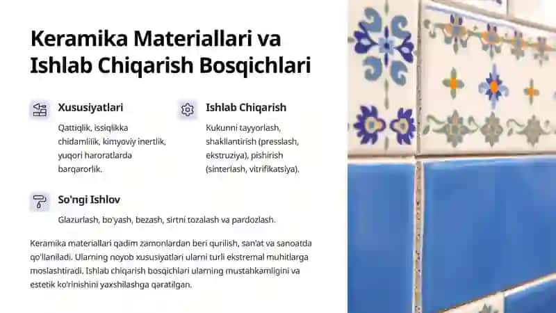 Materialshunoslik va Ishlab Chiqarishga Kirish 3
