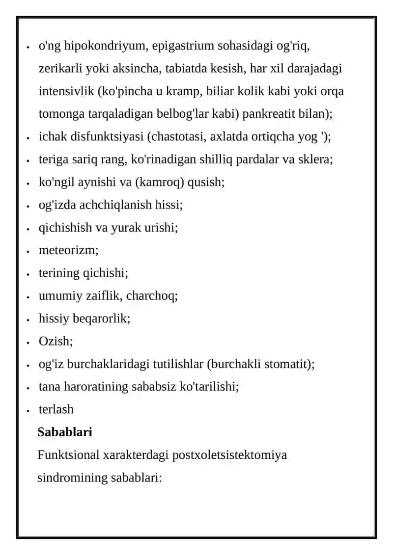 Postkoletsistektomiya sindromi 3