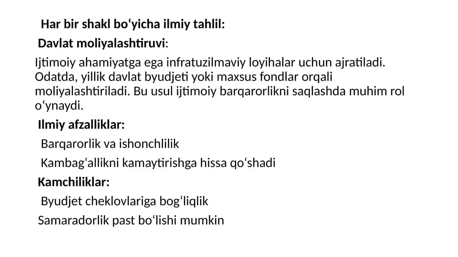 Moliyalashtirish shakllari 3