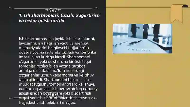 Xodim va ish beruvchining huquq va majburiyatlari 3