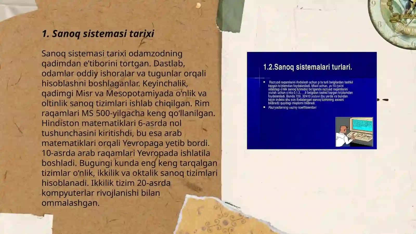 Sanoq sestimalar 3