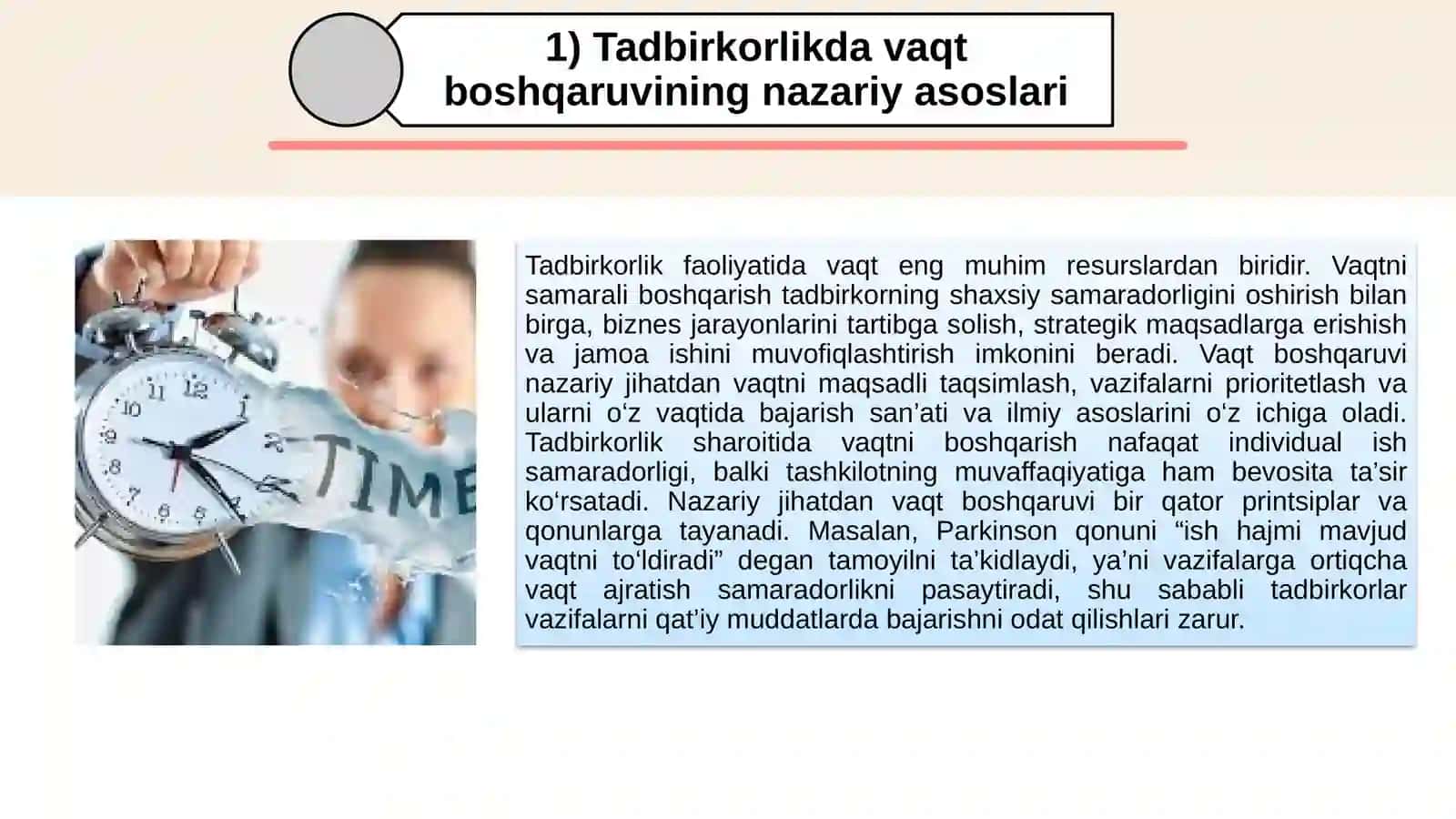 TADBIRKORLAR UCHUN VAQT MENEJMENTINING INNOVATSION YECHIMLARI 3