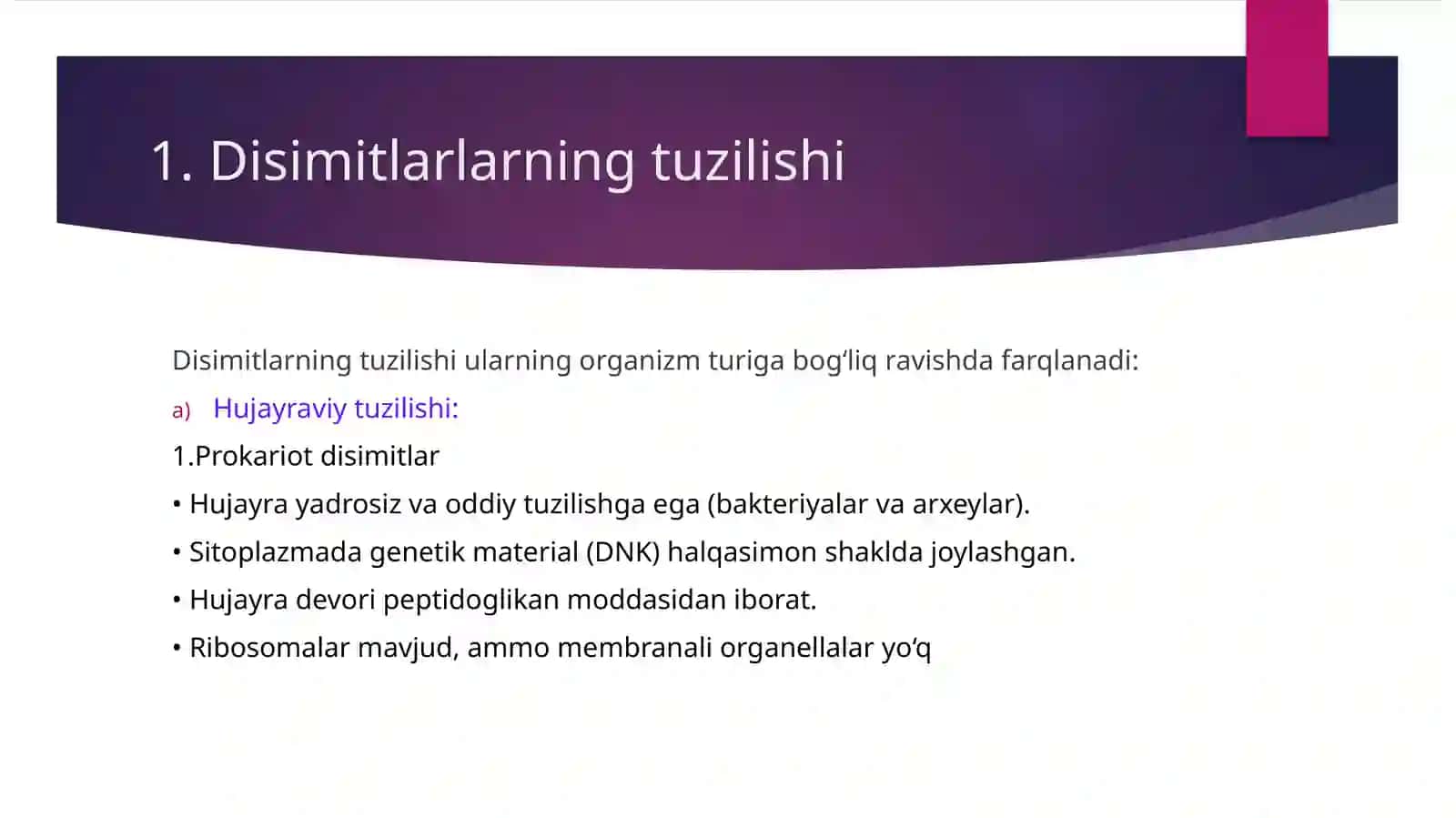 Disimitlartuzilishi va ko’payishi 3