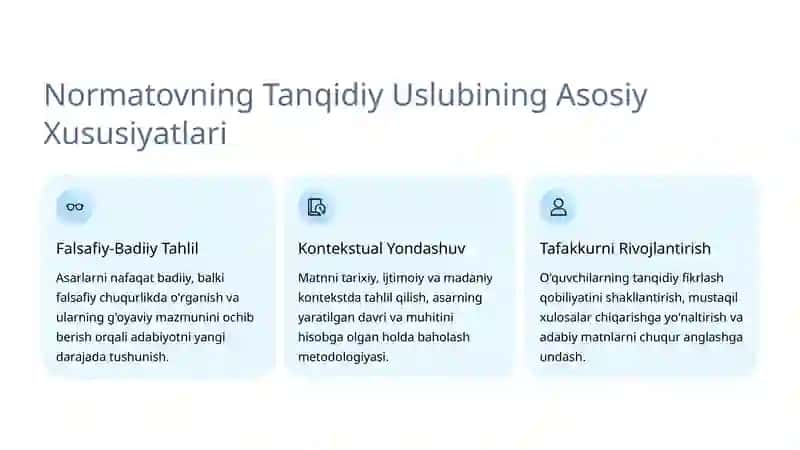 Umarali Normatovning adabiy tanqidiy qarashlari 3