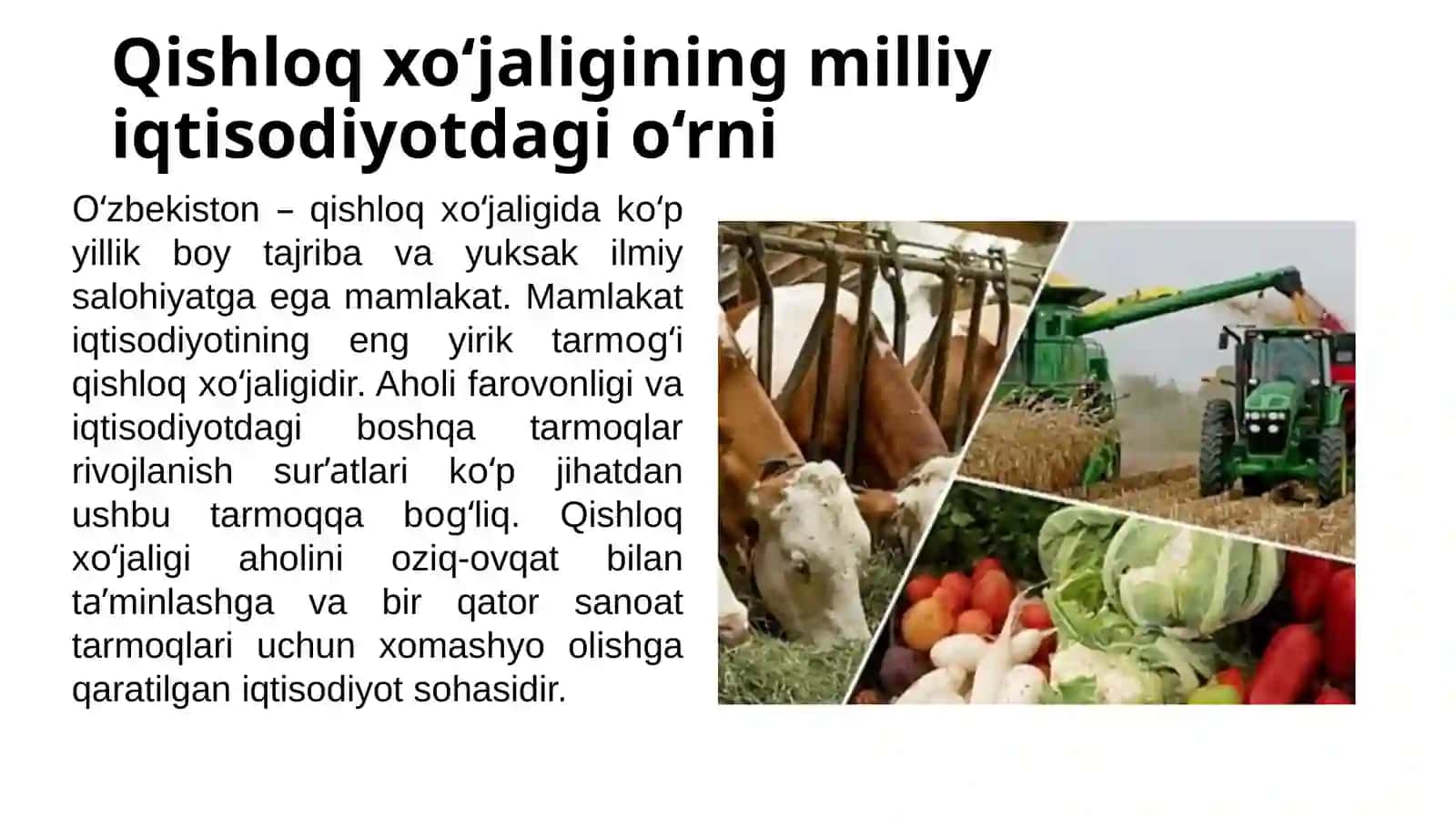IQTISODIYOTNIMODERNIZАTSIYALASH SHAROITIDAAGRAR-IQTISODIY ISLOHOTLAR 3