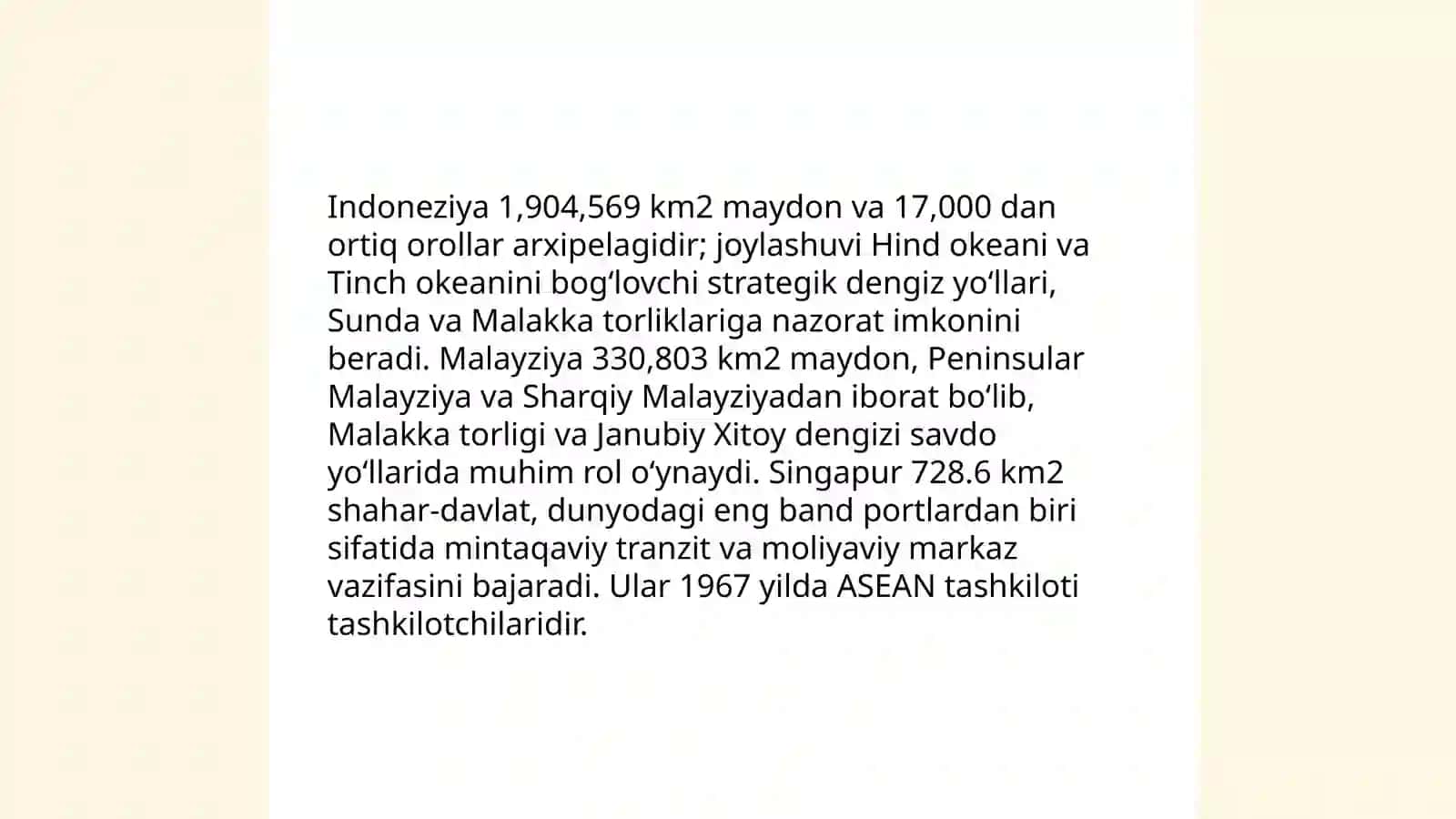 Indoneziya, Malayziya, Singapur davlatlari 3
