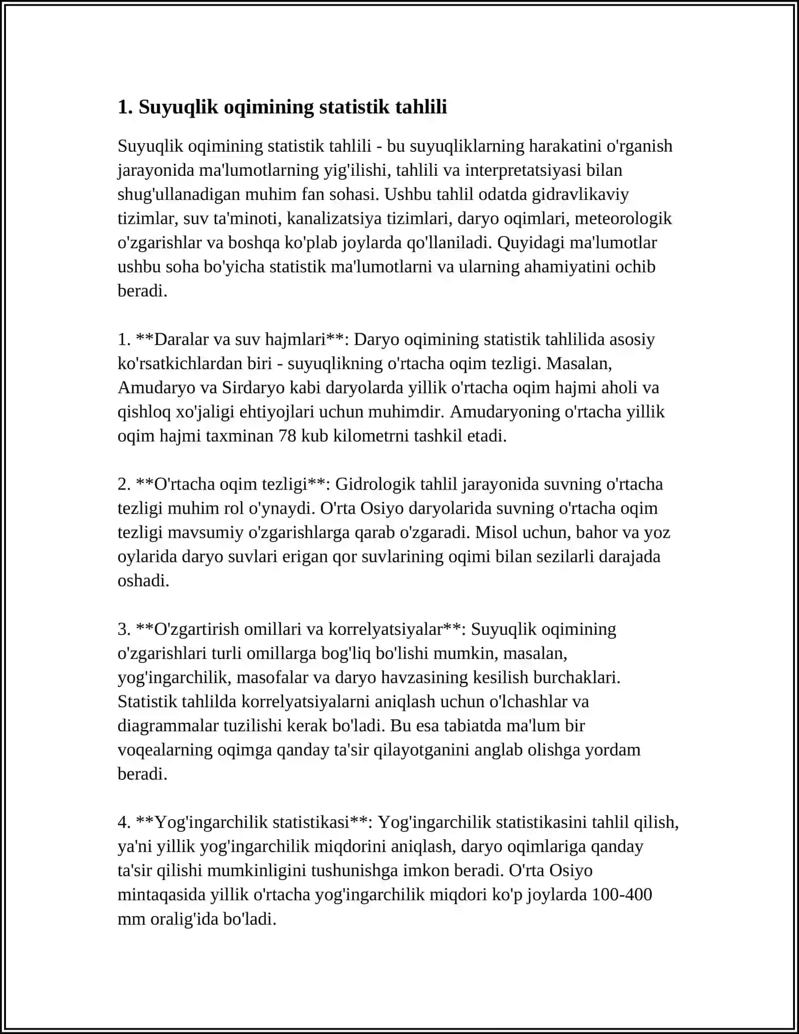 SUYUQ GELIYNING STATISTIK NAZARIYASI 3