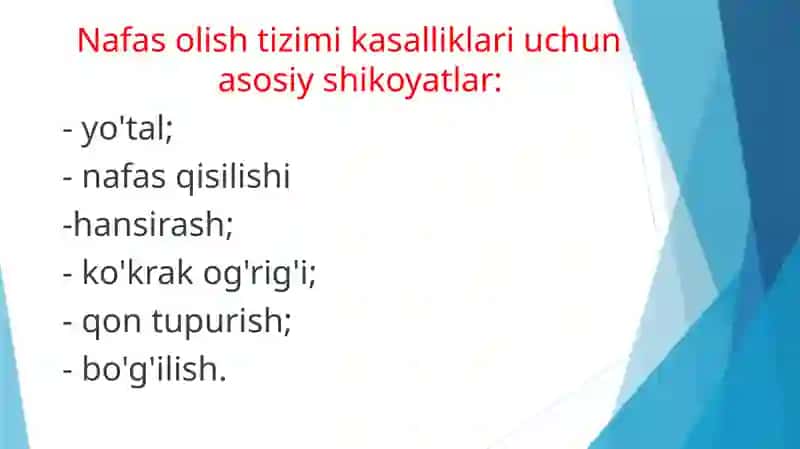 Nonspesifik o'pka kasalliklarini tashxislash usullari 3